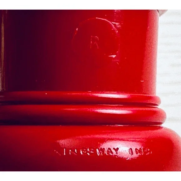 Kingsway Vintage Red & Ivory Chess Pieces Set Complete Royal King Queen Knight - Picture 10 of 16